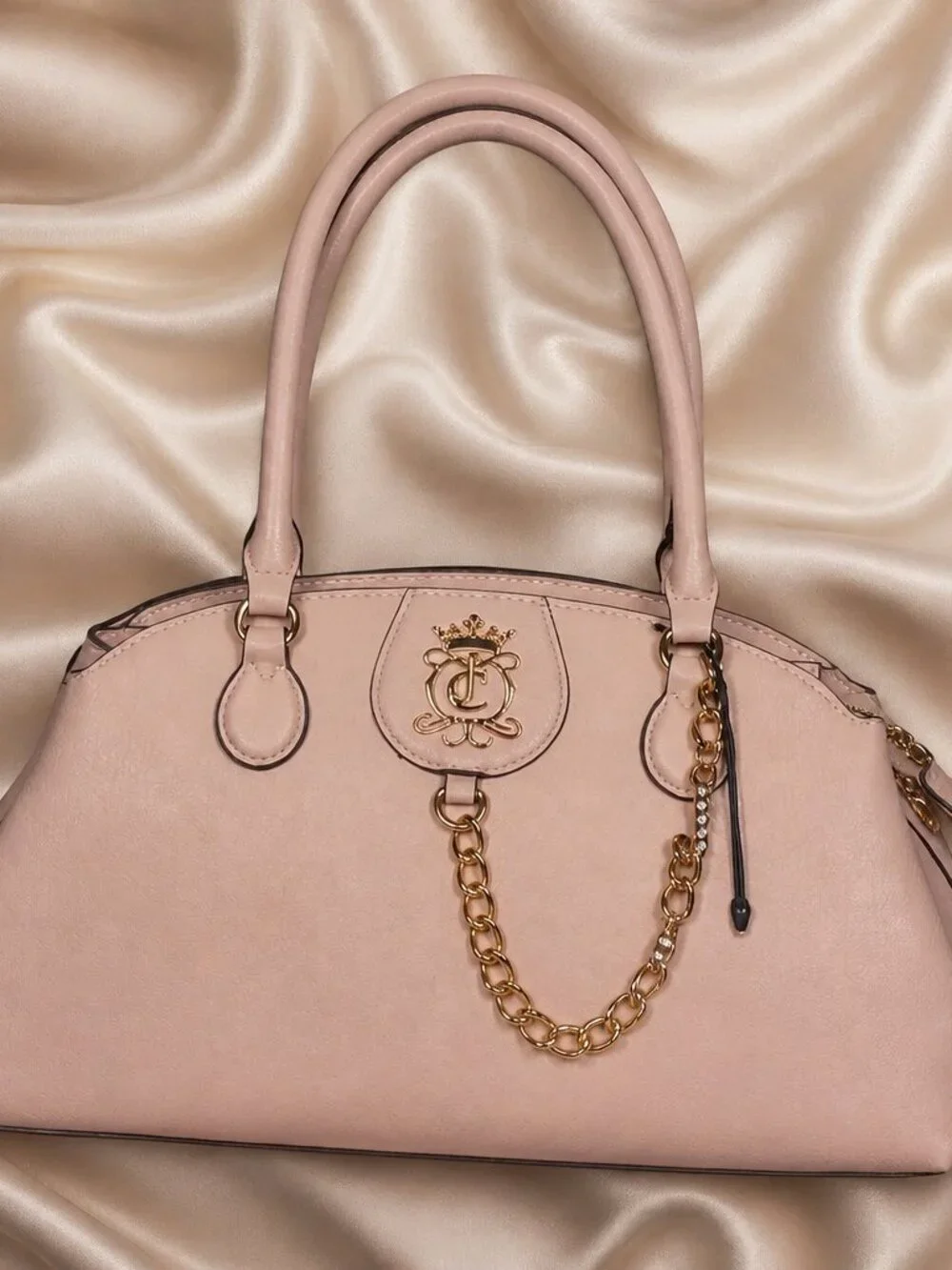 Juicy Royal Crest Satchel- Clay Pink